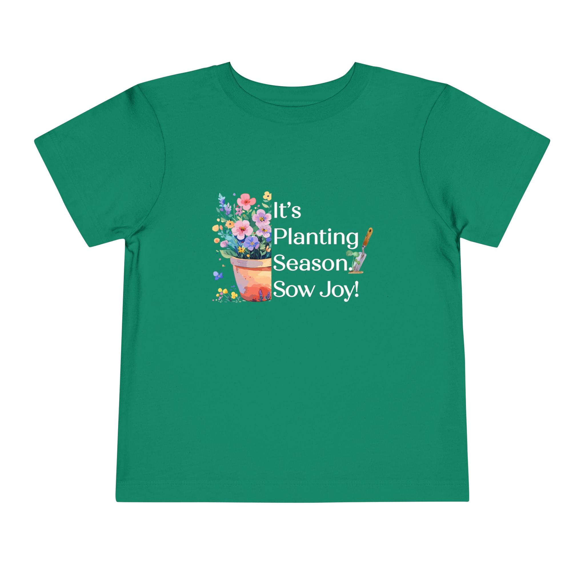 Toddler "Sow Joy" Flower Pot Short Sleeve Tee