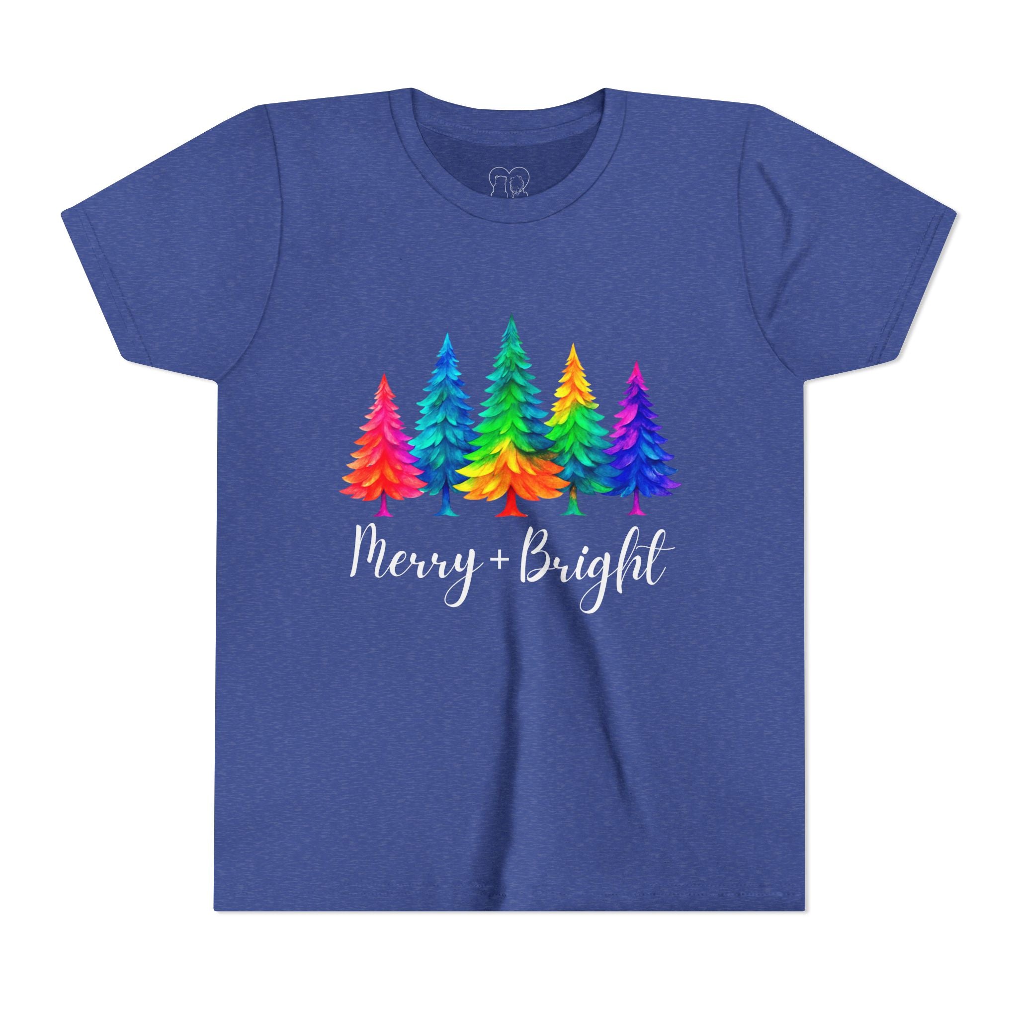 Sassy "Merry + Bright" Kids Short Sleeve Tee