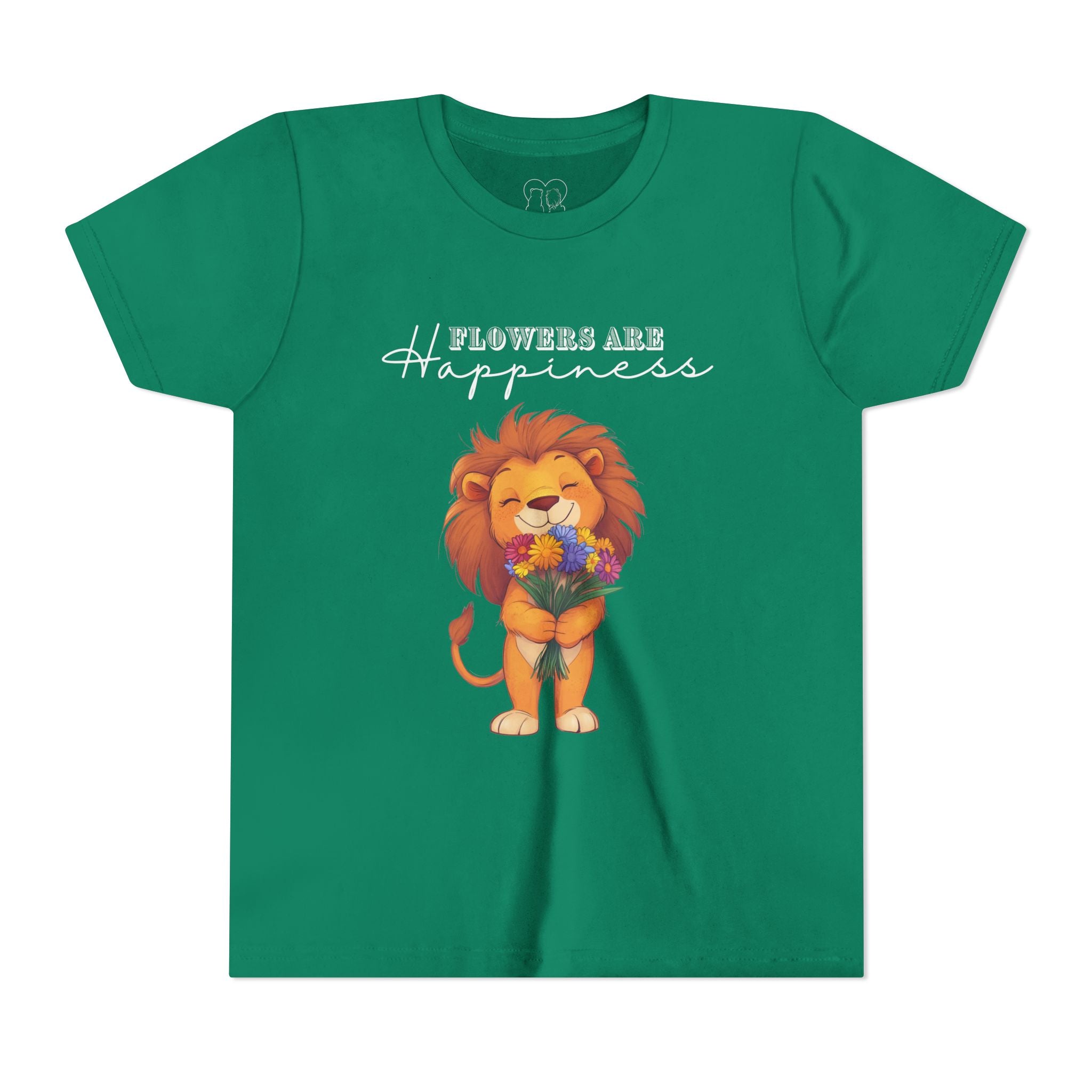 Kids "Flowers are Happiness" LEO Short Sleeve Tee