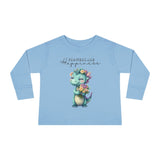 Toddler "Flowers are Happiness" DINA Long Sleeve Tee