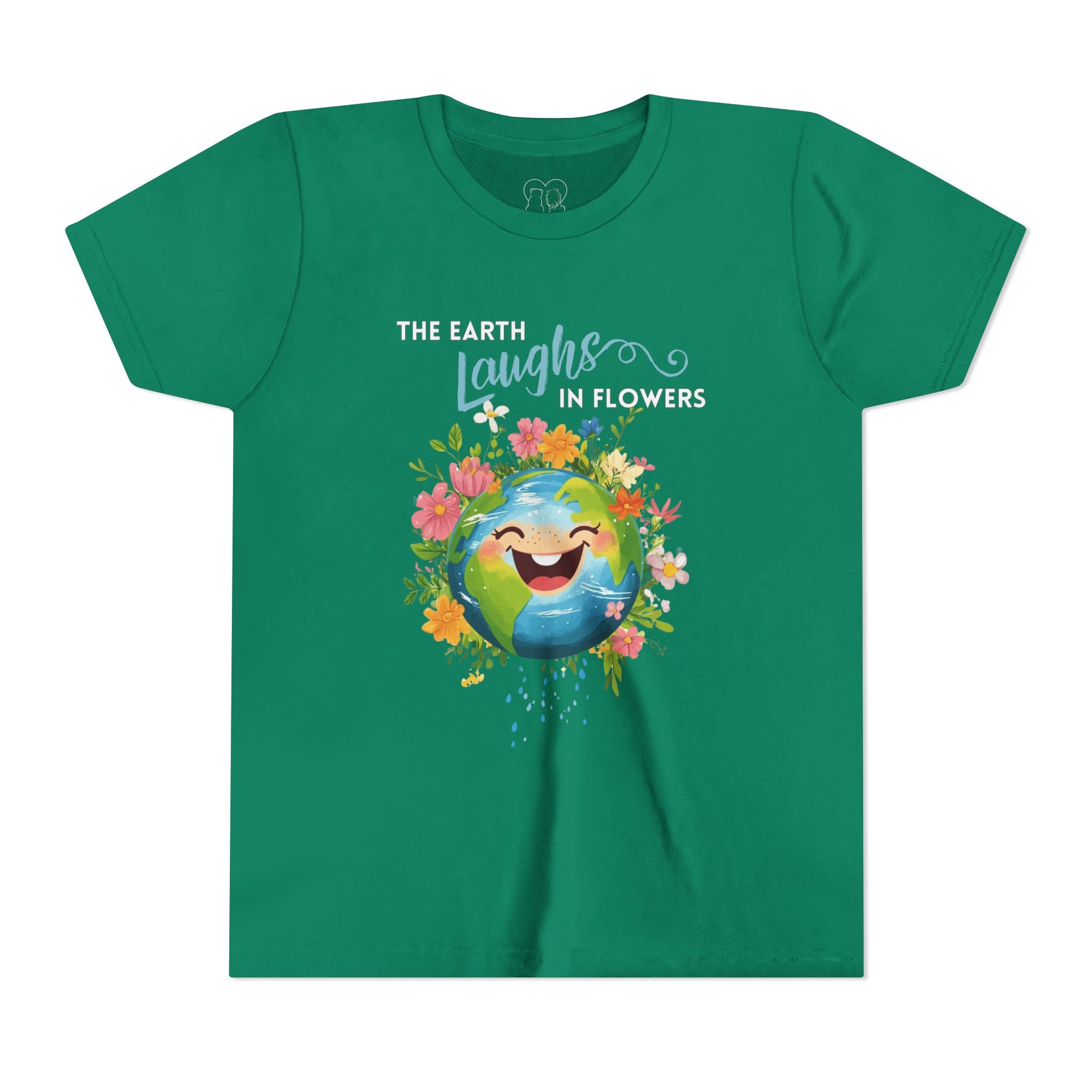 Kids "The Earth Laughs in Flowers" Unisex Short Sleeve Tee