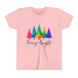 Sassy "Merry + Bright" Kids Short Sleeve Tee