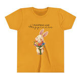 Kids "Flowers are Happiness" VALENTINA Short Sleeve Tee
