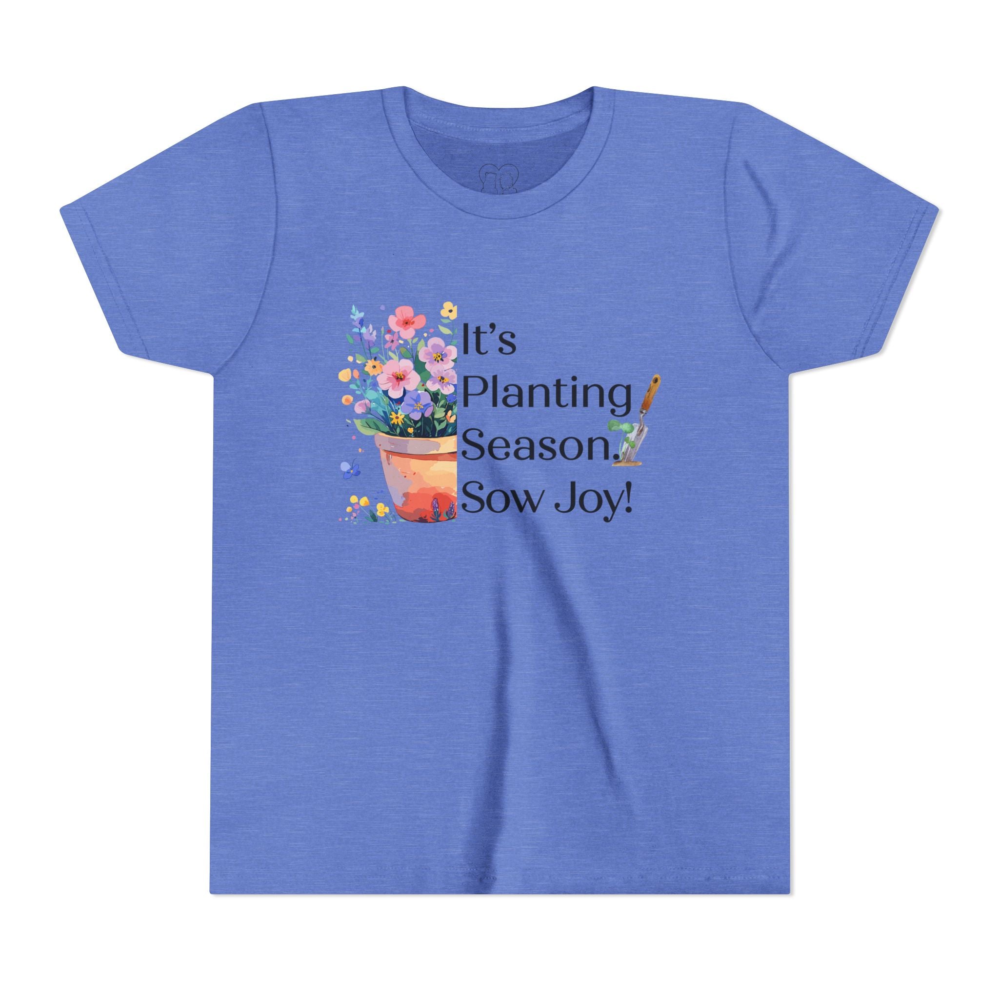 Kids "Sow Joy" Flower Pot Kids Short Sleeve Tee