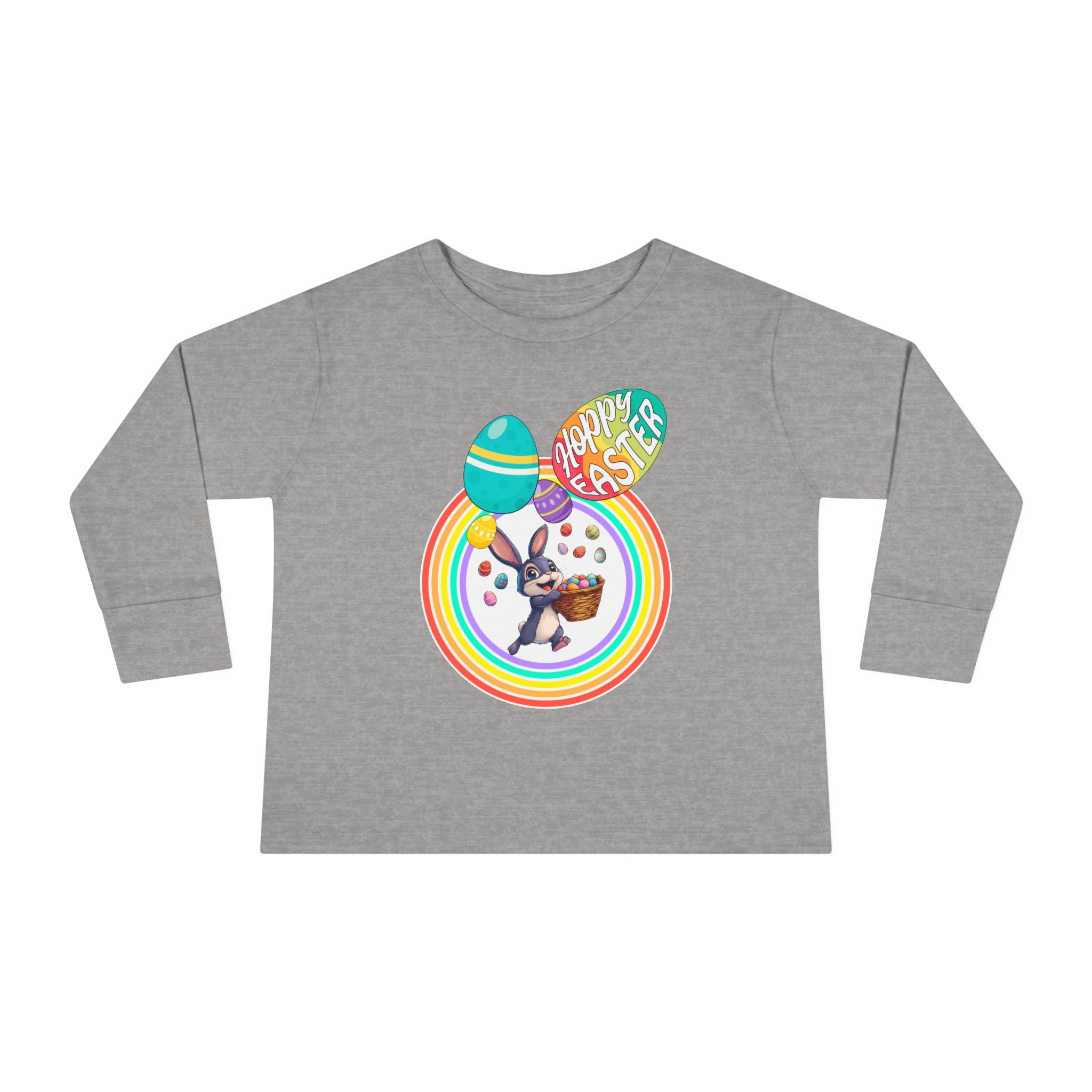 Toddler "Hoppy Easter" Unisex Long Sleeve Tee