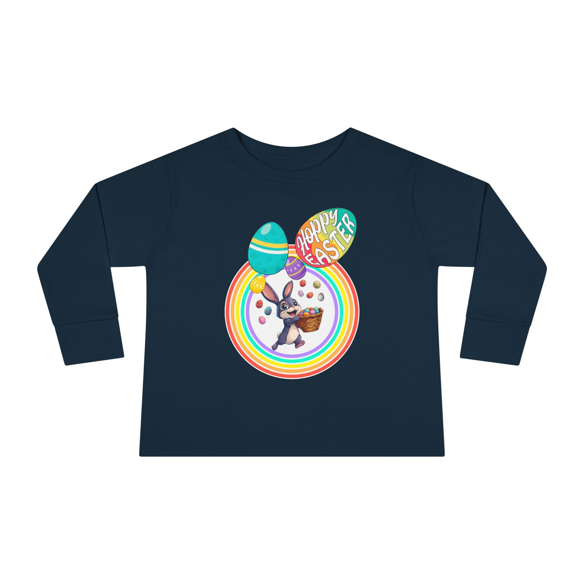 Toddler "Hoppy Easter" Unisex Long Sleeve Tee