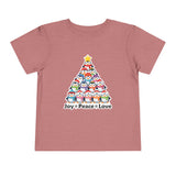 "Joy Peace Love" Toddler Christmas Tee - Holiday Penguin Shirt, Soft Cotton T-Shirt