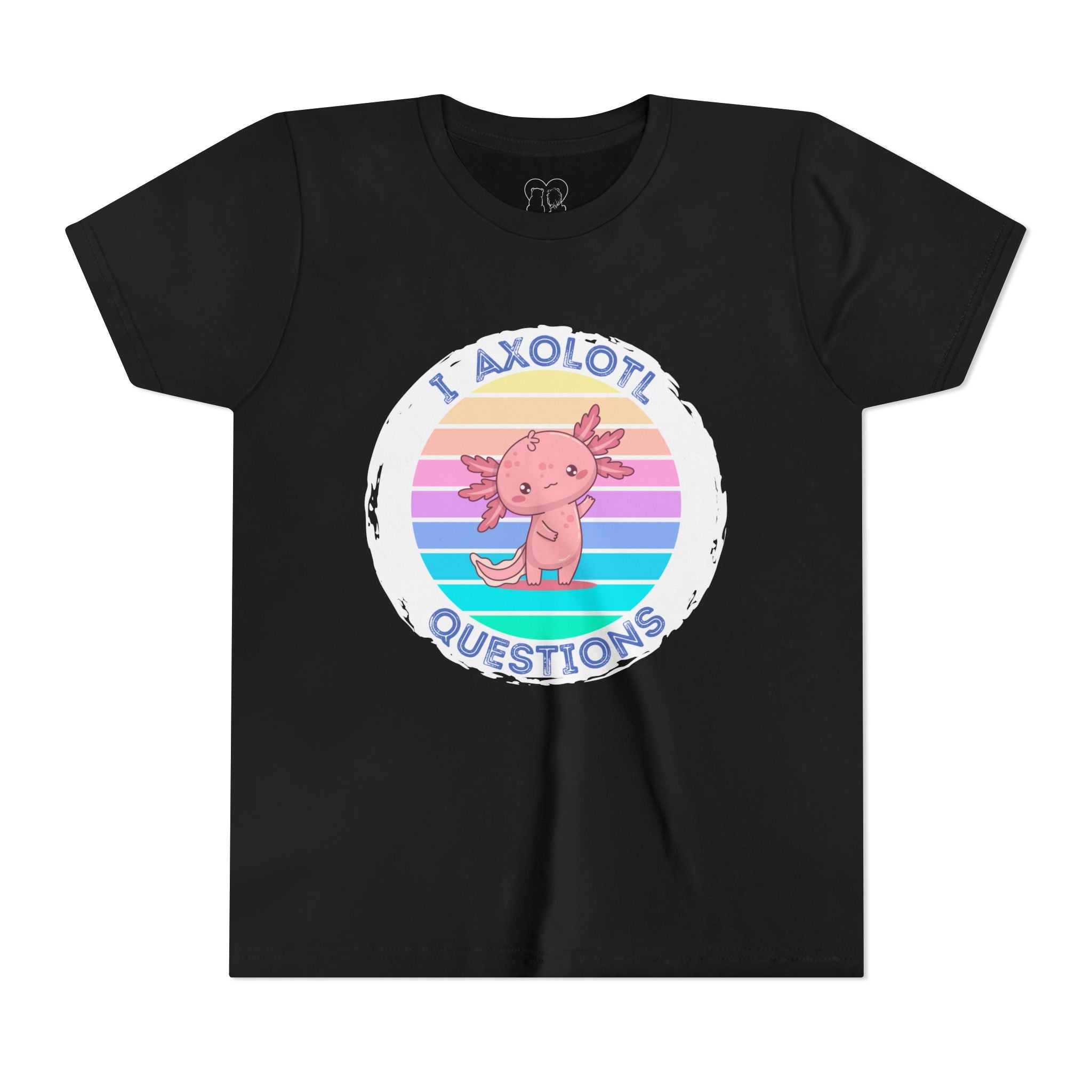 "Axolotl Questions" Kids Short Sleeve Tee