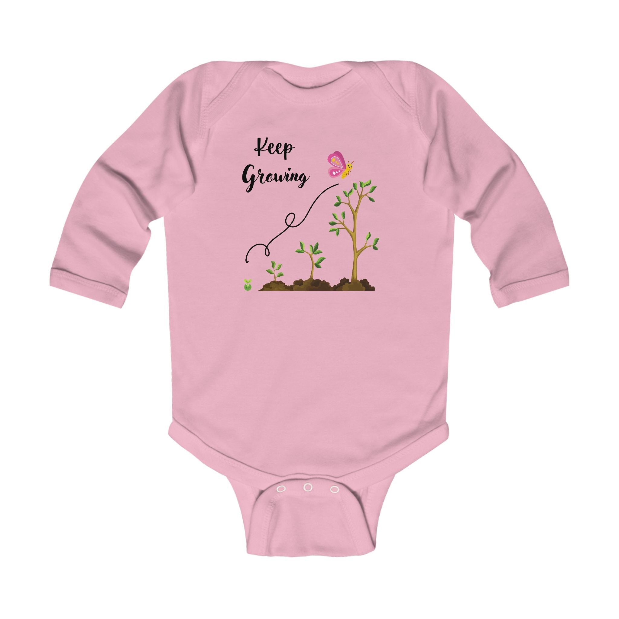 Baby "Keep Growing" Long Sleeve Bodysuit