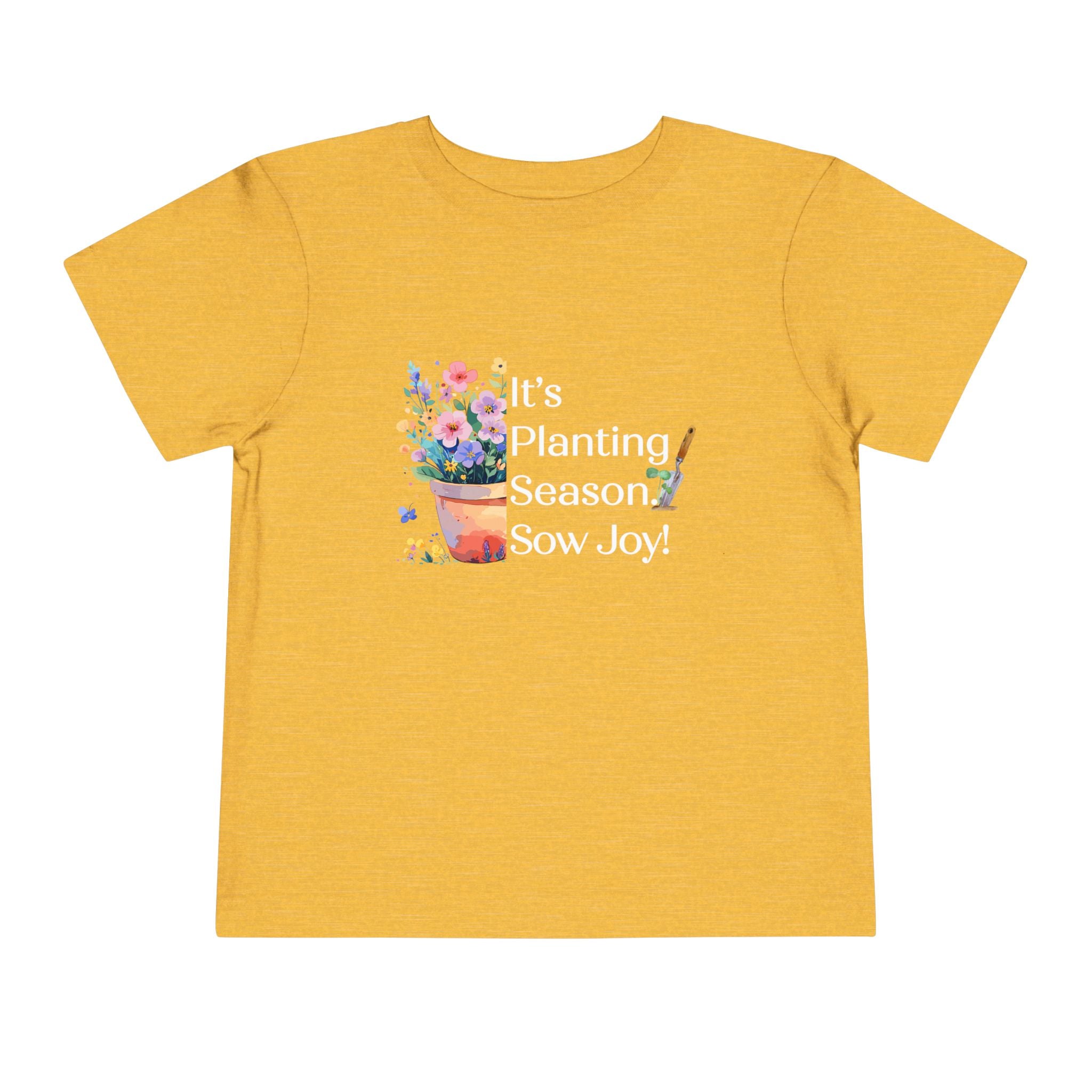 Toddler "Sow Joy" Flower Pot Short Sleeve Tee