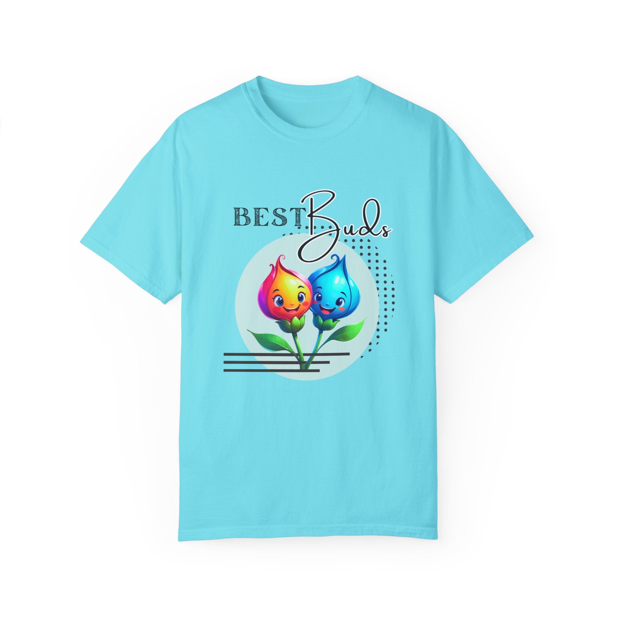 Adult "Best Buds" Deco Green Short Sleeve Tee