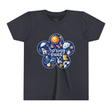 Kids "Spring Vibes" Blue Bloom Short Sleeve Tee