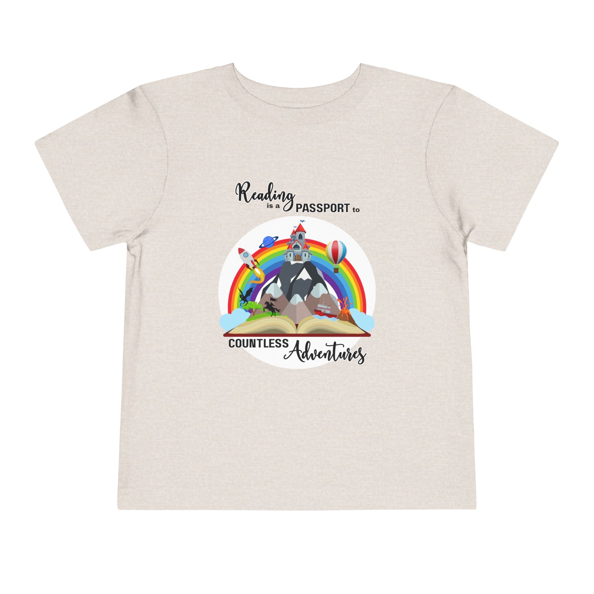 Toddler "Reading is a Passport" Short Sleeve Tee