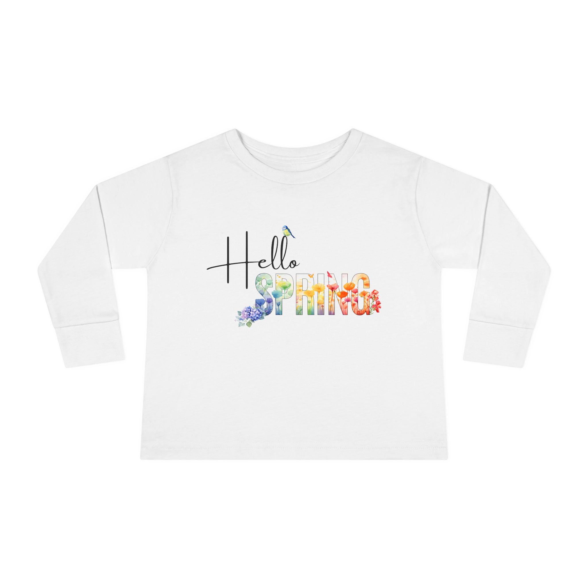 Toddler "Hello Spring" Long Sleeve Tee
