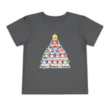 "Joy Peace Love" Toddler Christmas Tee - Holiday Penguin Shirt, Soft Cotton T-Shirt