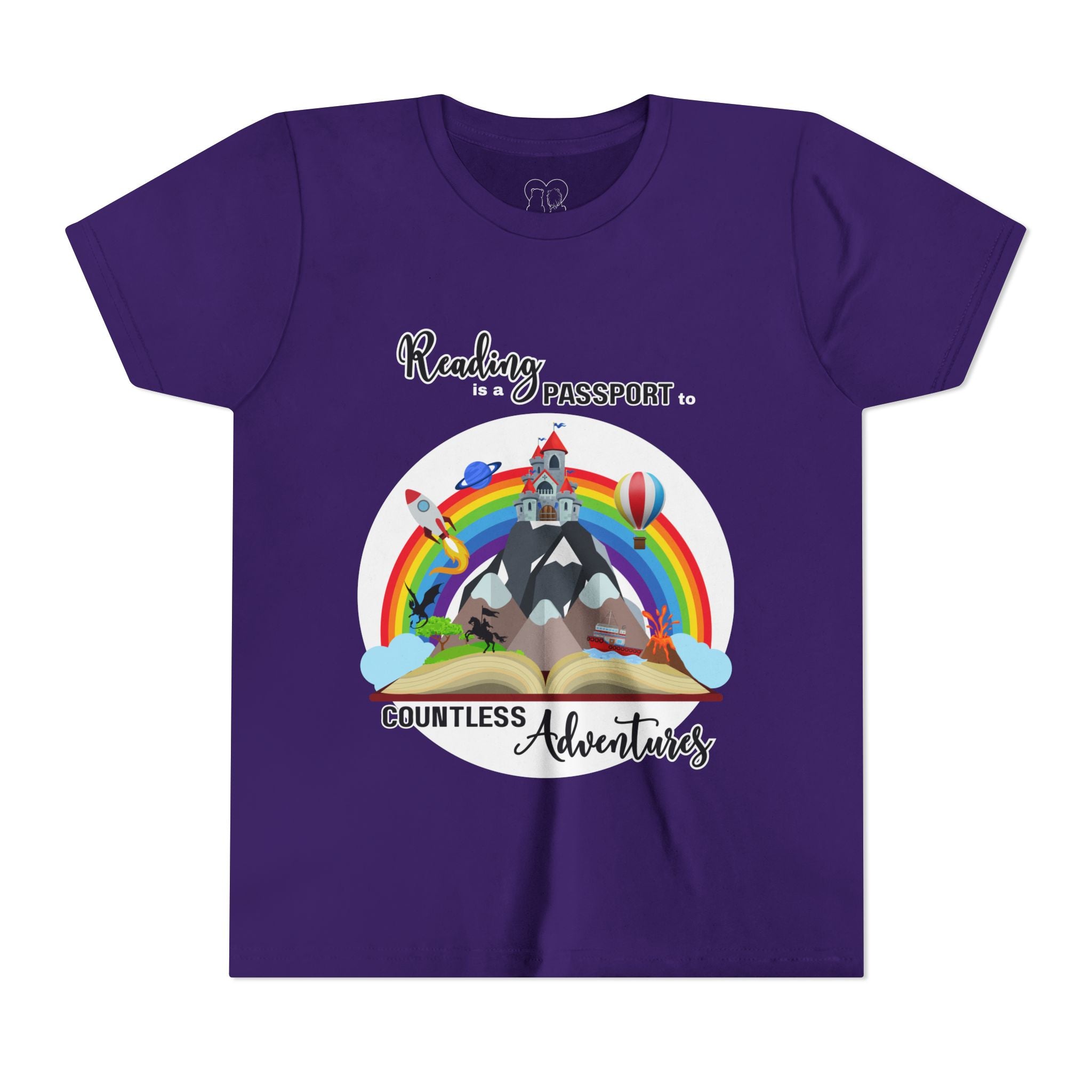 Kids "Reading is a Passport" Short Sleeve Tee