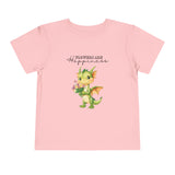 Toddler "Flowers are Happiness" DRAGO Unisex Short Sleeve Tee