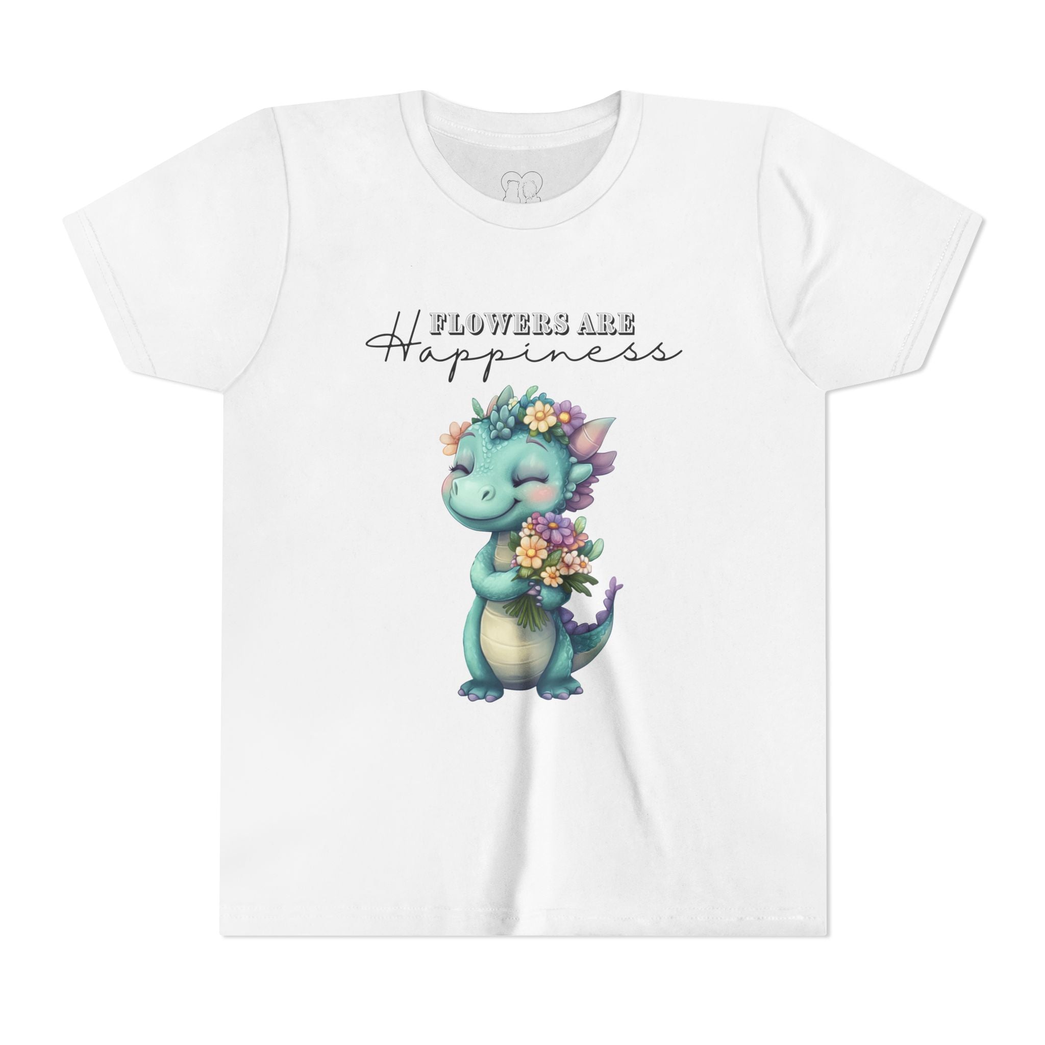 Kids "Flowers are Happiness" DINA Short Sleeve Tee