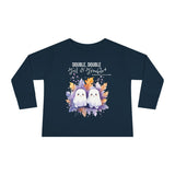 Toddler "Toil & Trouble" Brother Sibling Halloween Long Sleeve Tee