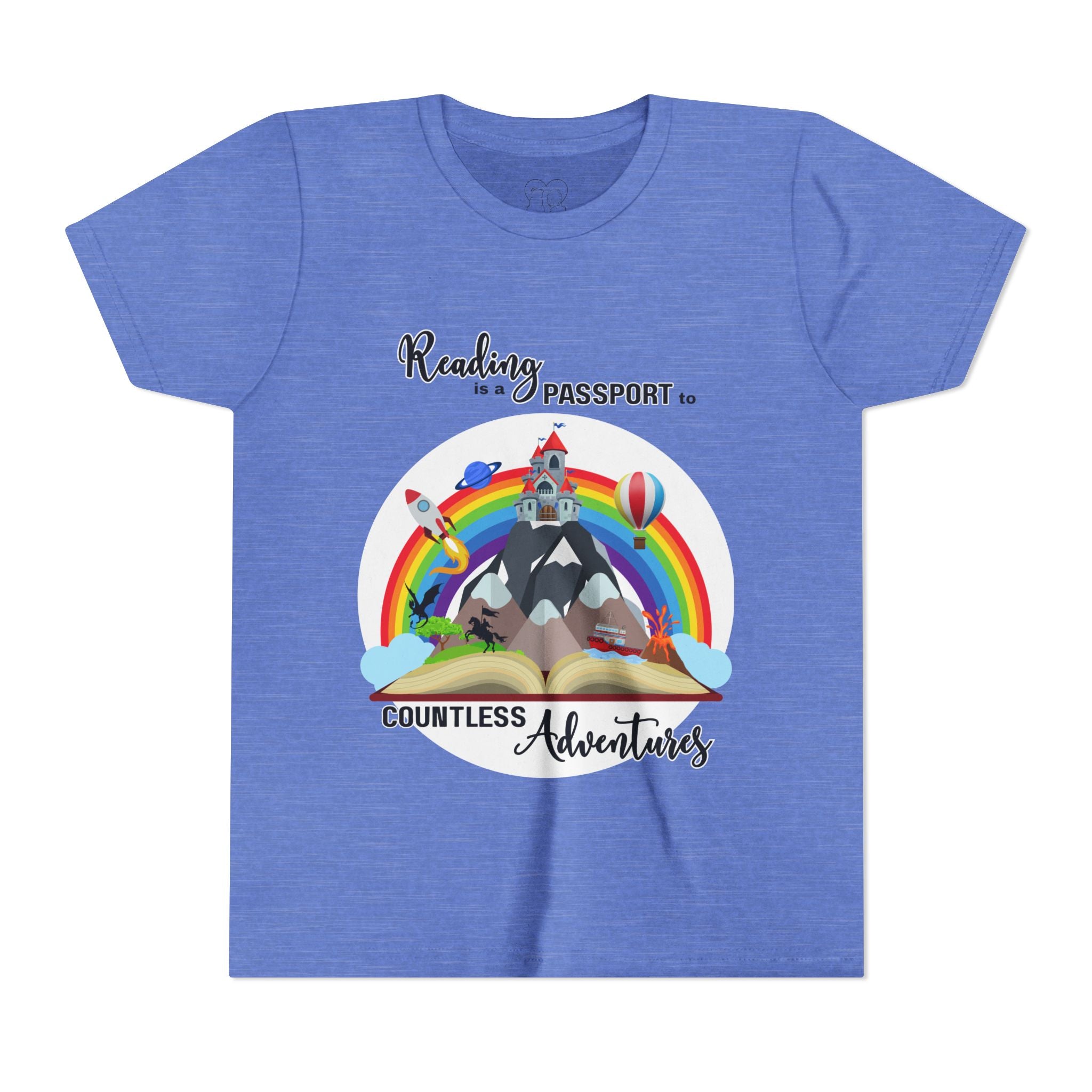 Kids "Reading is a Passport" Short Sleeve Tee