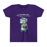Kids "Flowers are Happiness" DINA Short Sleeve Tee