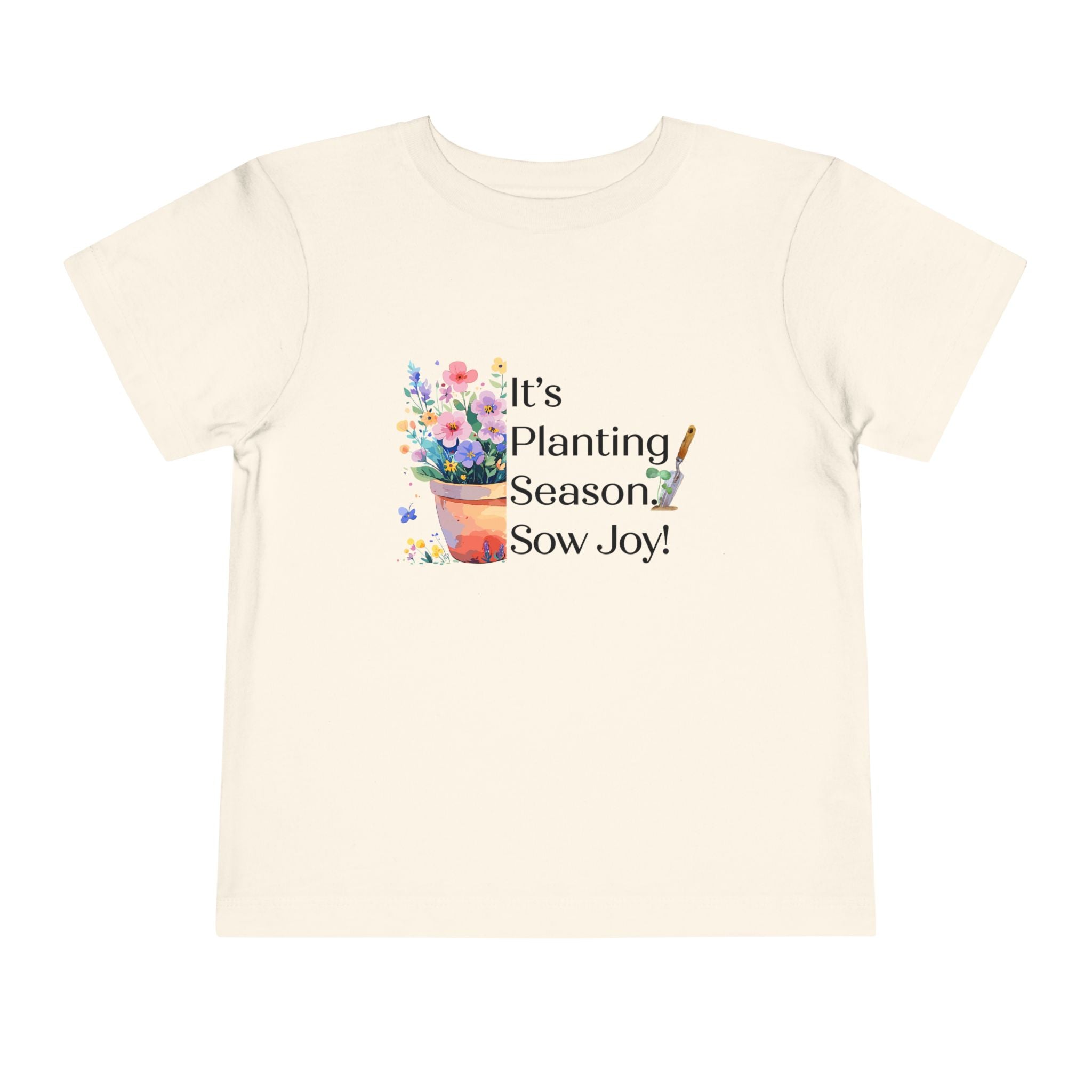 Toddler "Sow Joy" Flower Pot Short Sleeve Tee