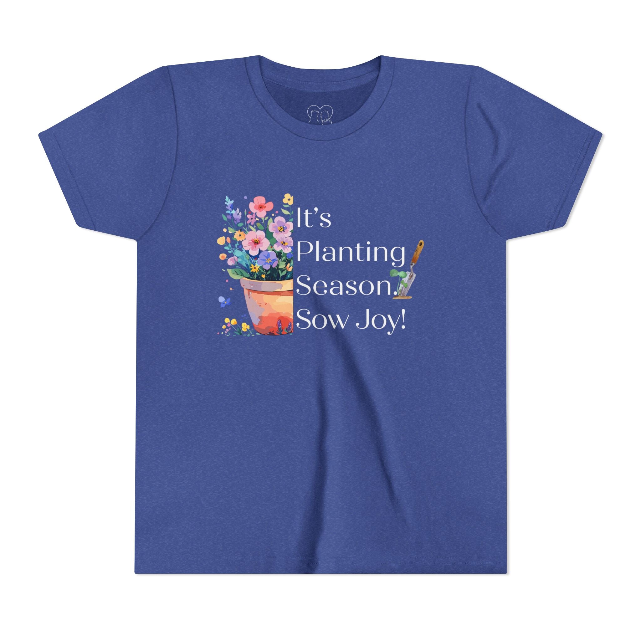 Kids "Sow Joy" Flower Pot Kids Short Sleeve Tee