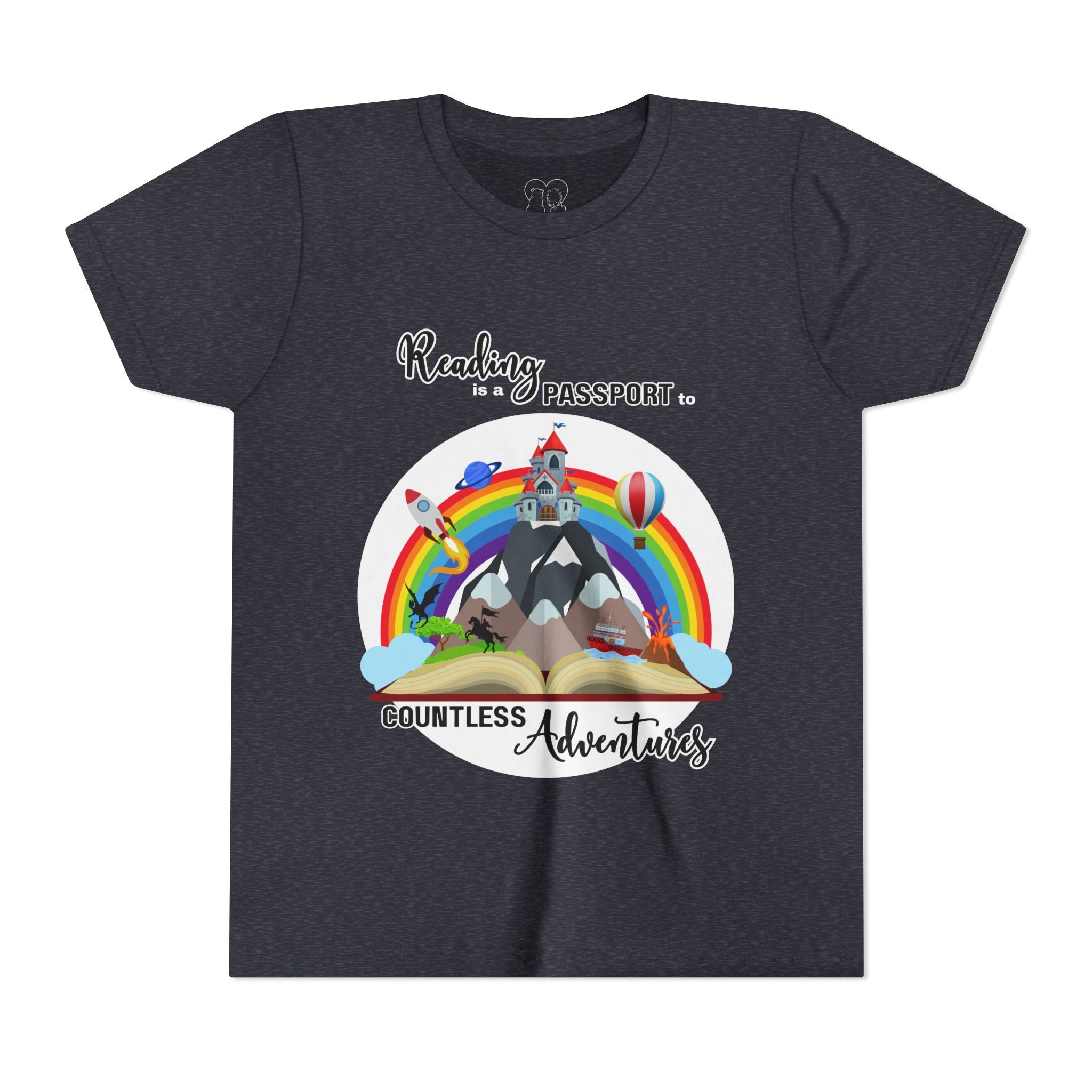 Kids "Reading is a Passport" Short Sleeve Tee
