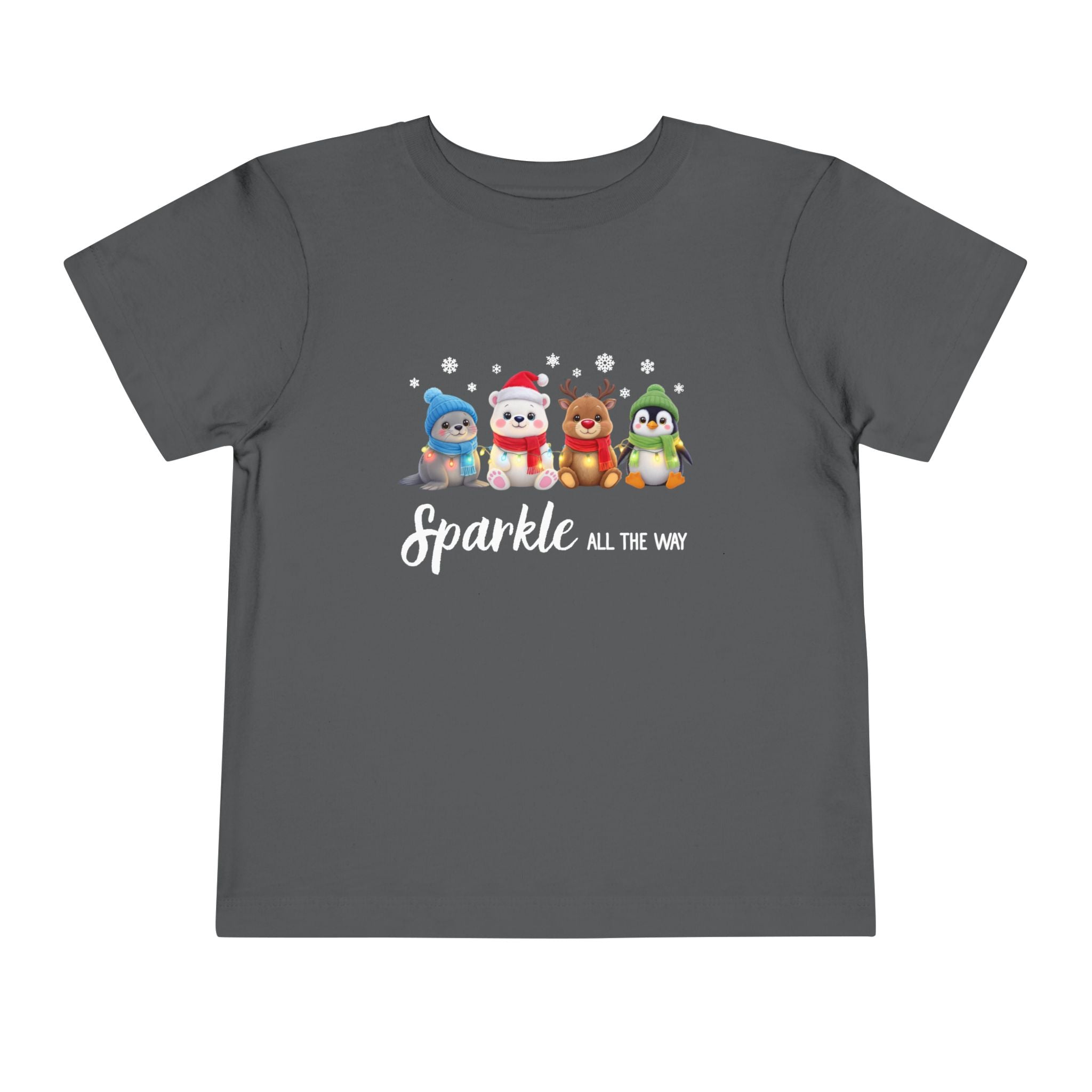 "Sparkle all the Way" Toddler Short Sleeve Tee