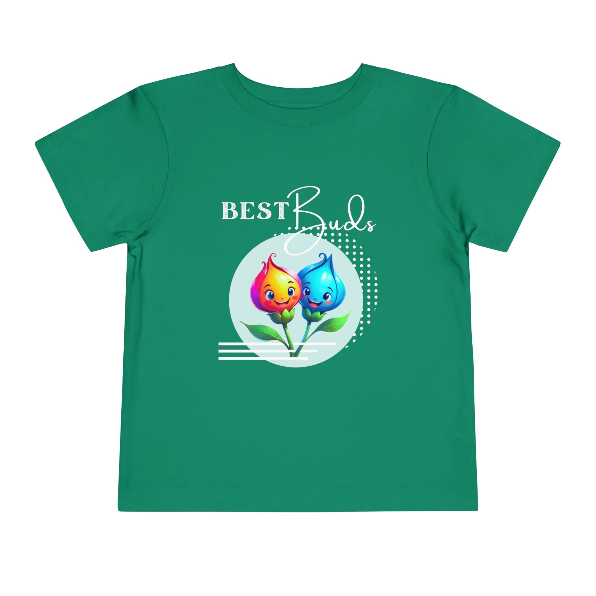 Toddler "Best Buds" Deco Green Short Sleeve Tee