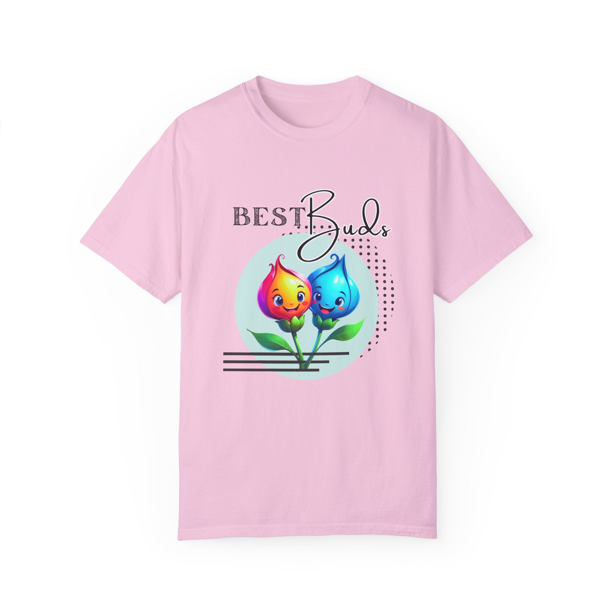 Adult "Best Buds" Deco Green Short Sleeve Tee