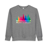 Bold "Merry & Bright" Toddler Sweatshirt