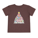 "Joy Peace Love" Toddler Christmas Tee - Holiday Penguin Shirt, Soft Cotton T-Shirt