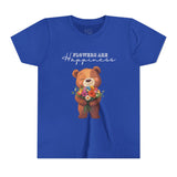 Kids "Flowers are Happiness" URSA Short Sleeve Tee