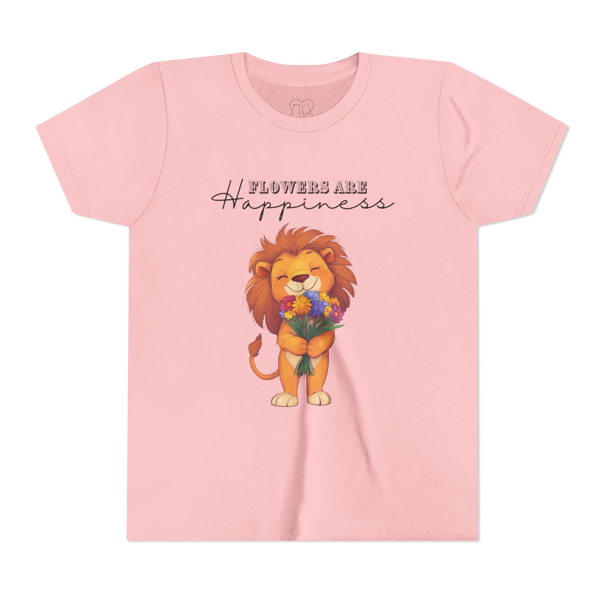 Kids "Flowers are Happiness" LEO Short Sleeve Tee