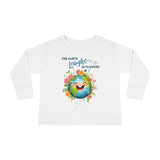 Toddler "The Earth Laughs in Flowers" Unisex Long Sleeve Tee