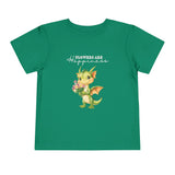 Toddler "Flowers are Happiness" DRAGO Short Sleeve Tee