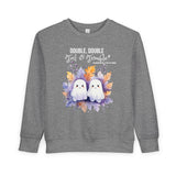 Toddler "Toil & Trouble" Brother Sibling Halloween Sweatshirt
