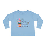 Toddler "Sow Joy" Flower Pot Unisex Long Sleeve Tee