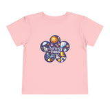 Toddler "Spring Vibes" Purple Bloom Unisex Short Sleeve Tee