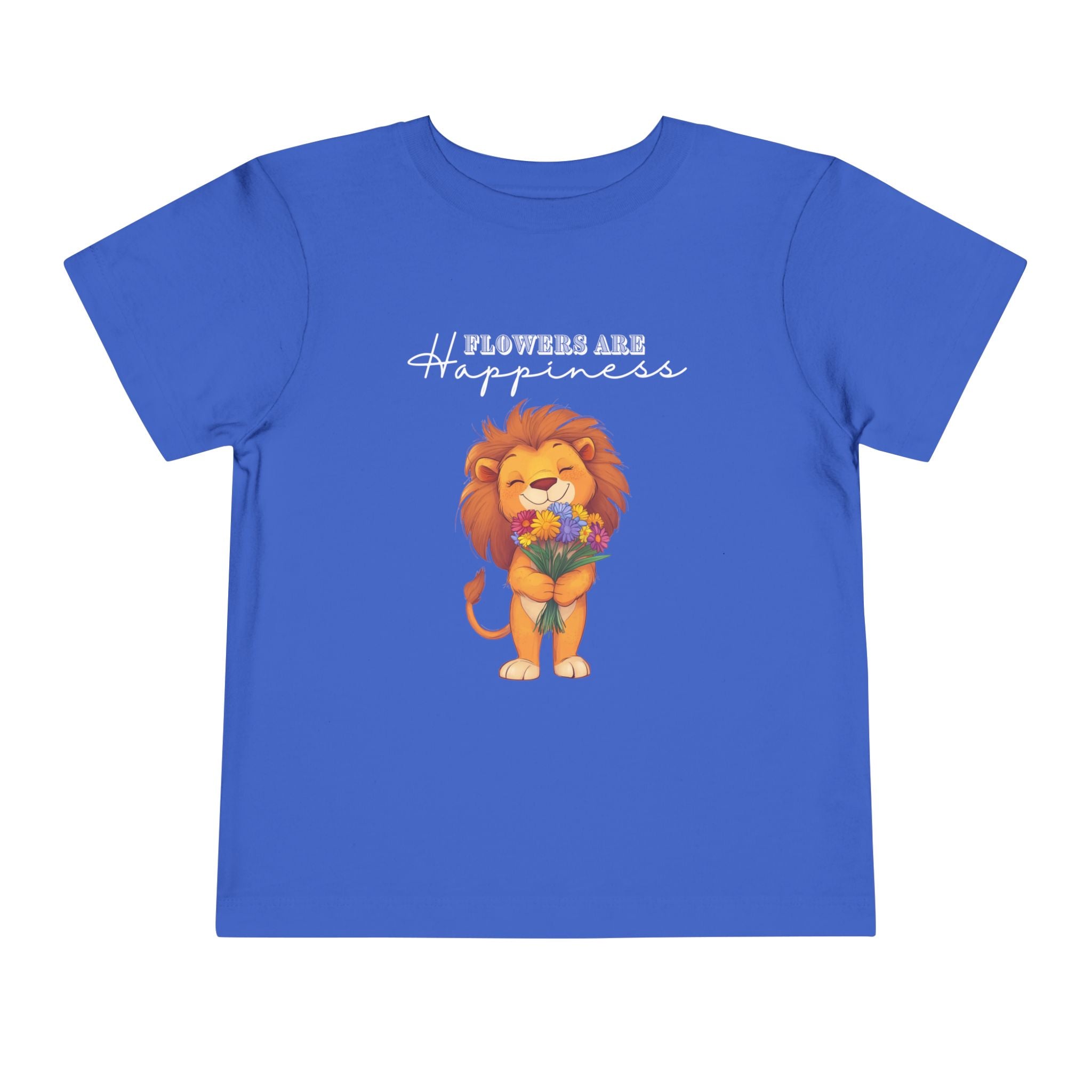 Toddler "Flowers are Happiness" LEO Short Sleeve Tee