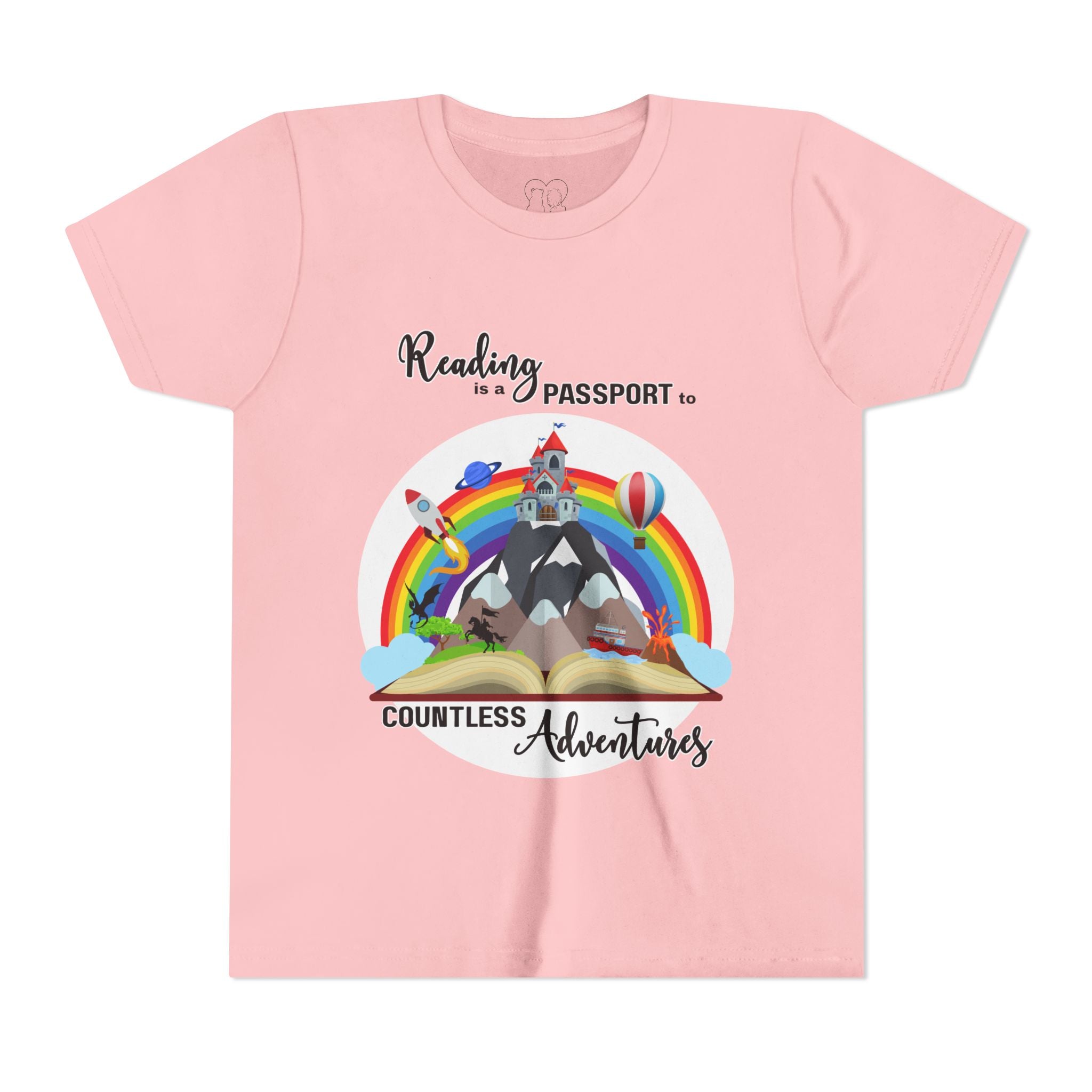 Kids "Reading is a Passport" Short Sleeve Tee