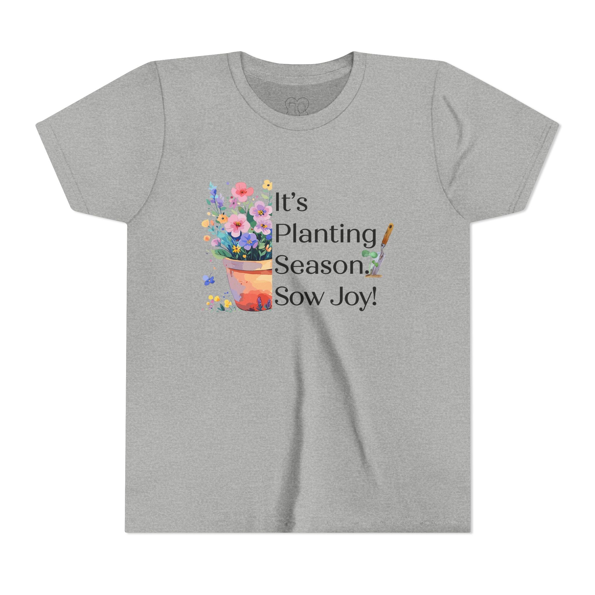 Kids "Sow Joy" Flower Pot Kids Short Sleeve Tee