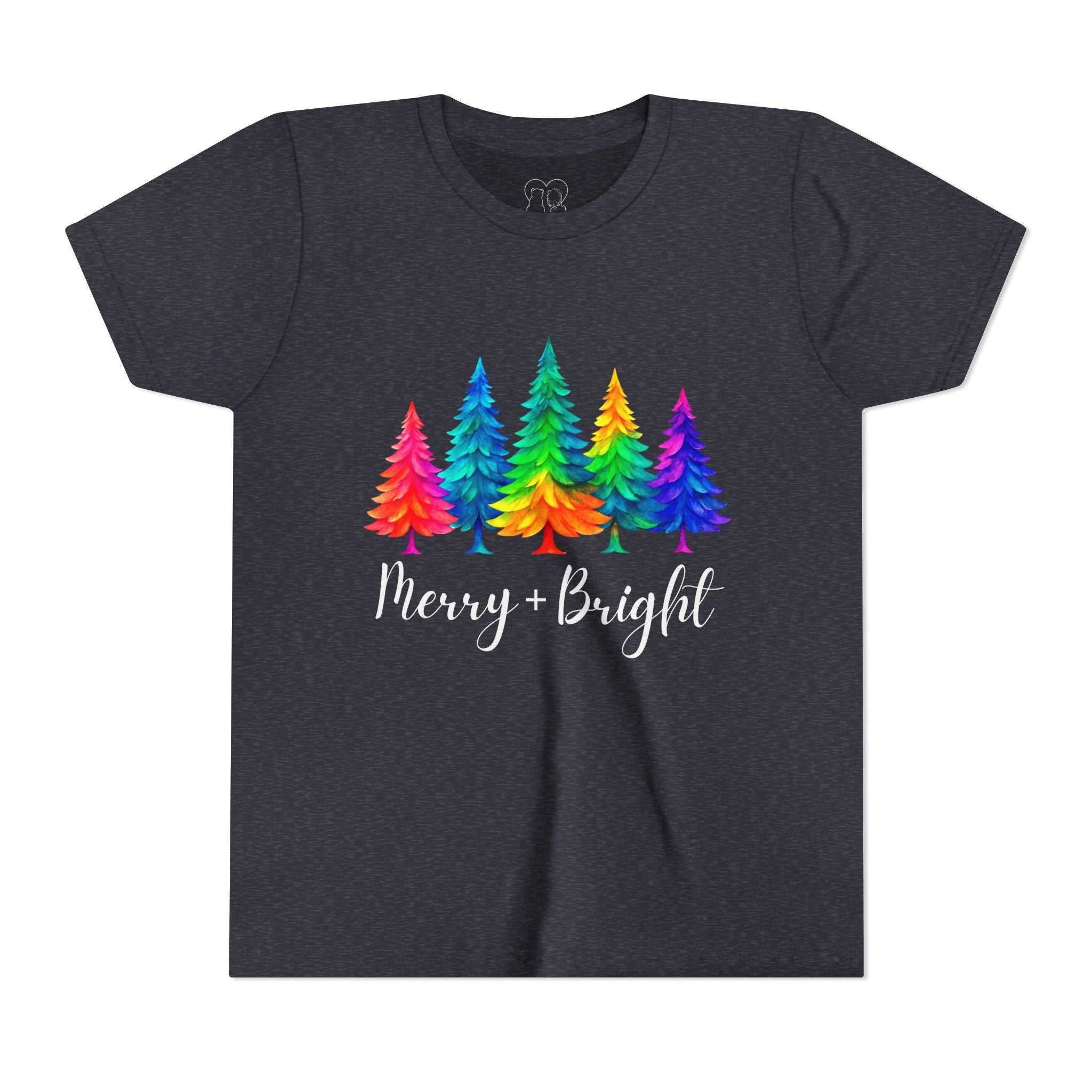 Sassy "Merry + Bright" Kids Short Sleeve Tee