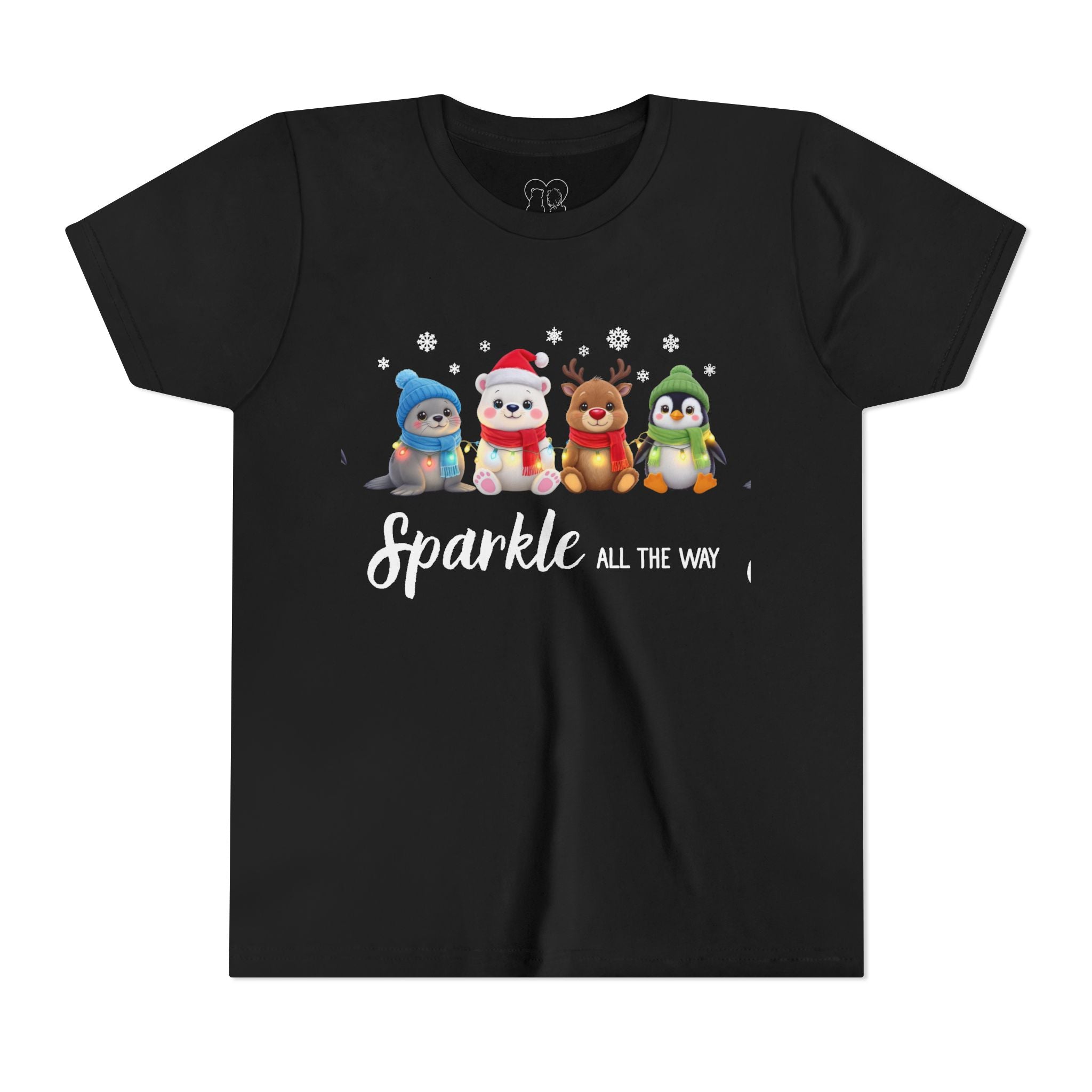 "Sparkle all the Way" Kids Short Sleeve Tee