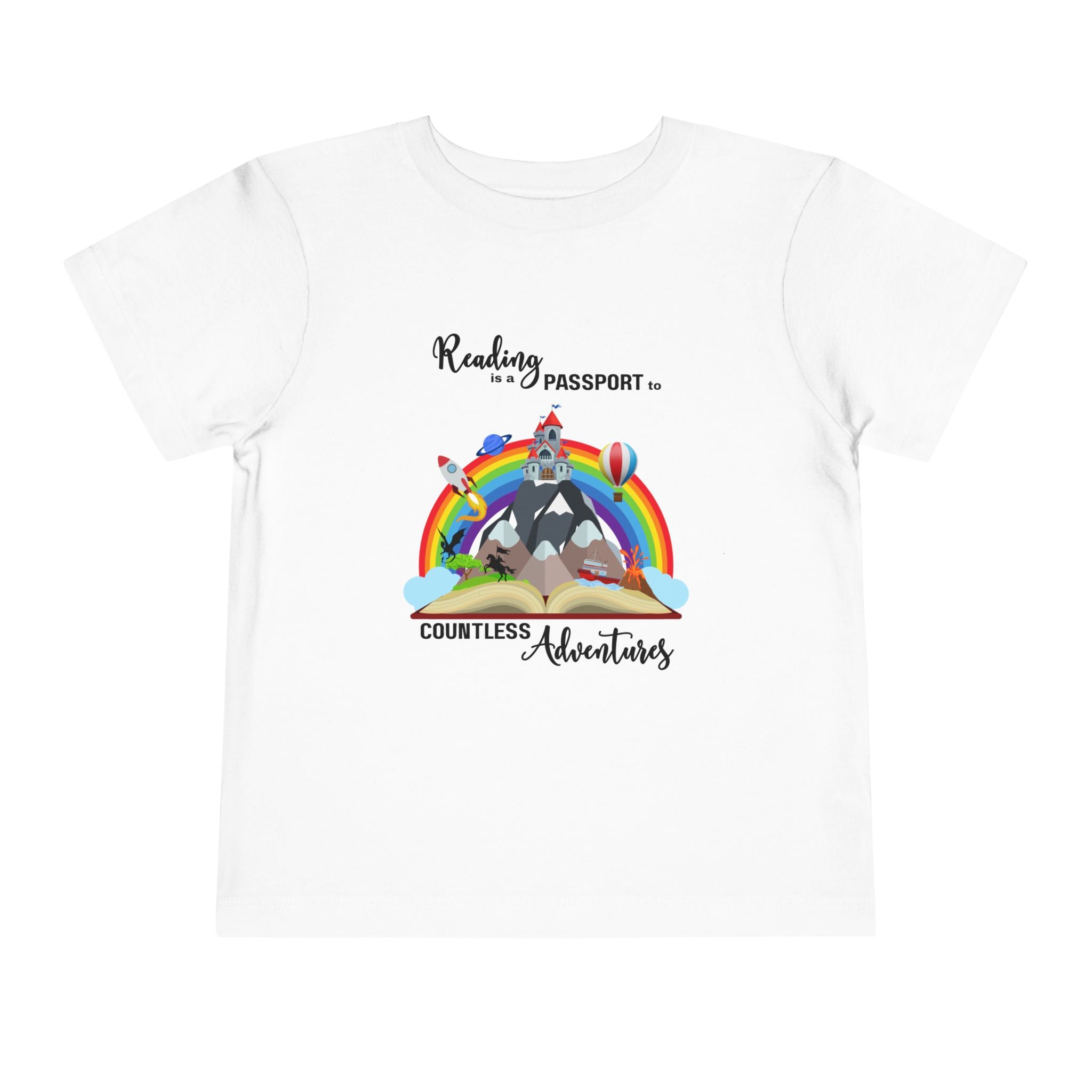 Toddler "Reading is a Passport" Short Sleeve Tee
