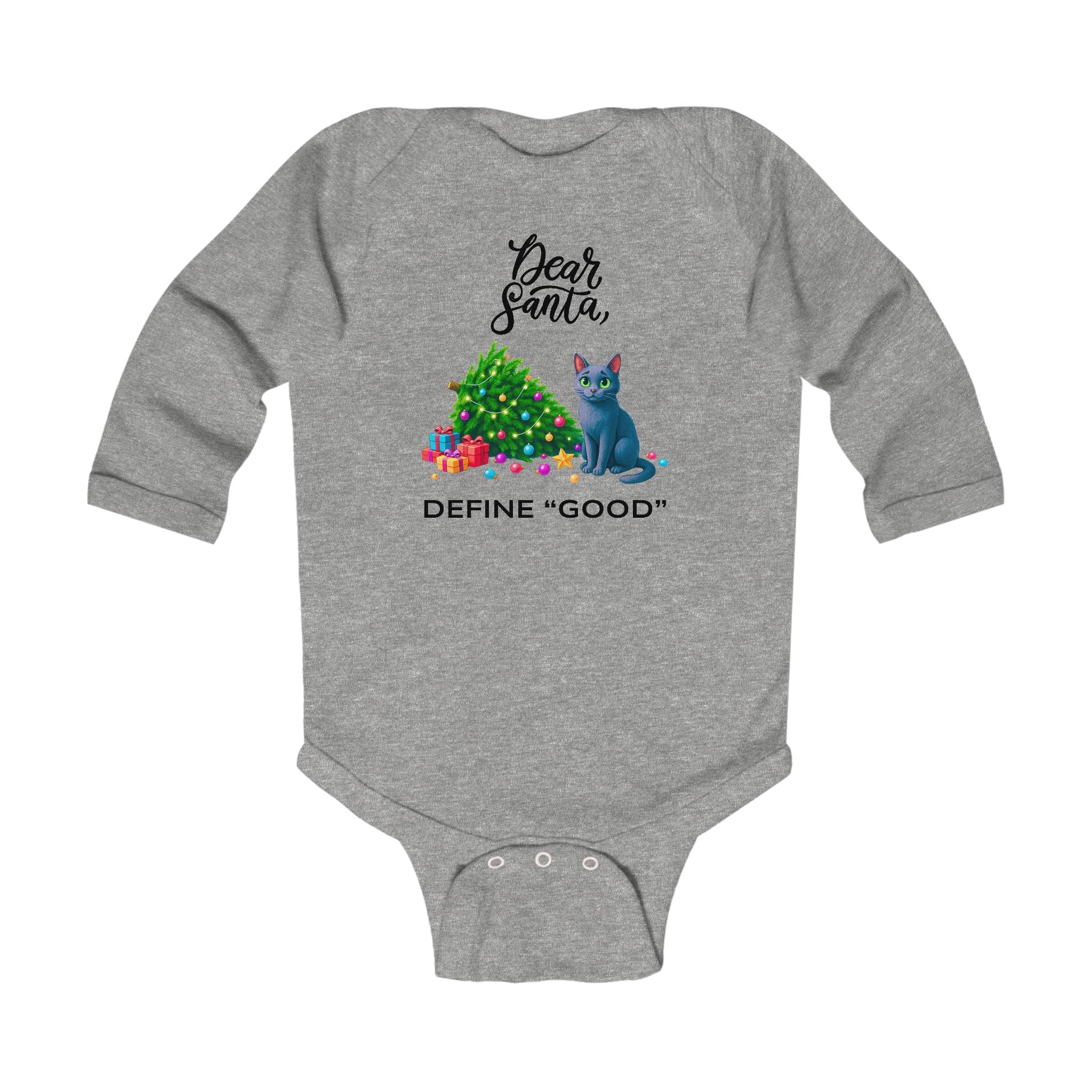 "Dear Santa" Baby Long Sleeve Bodysuit