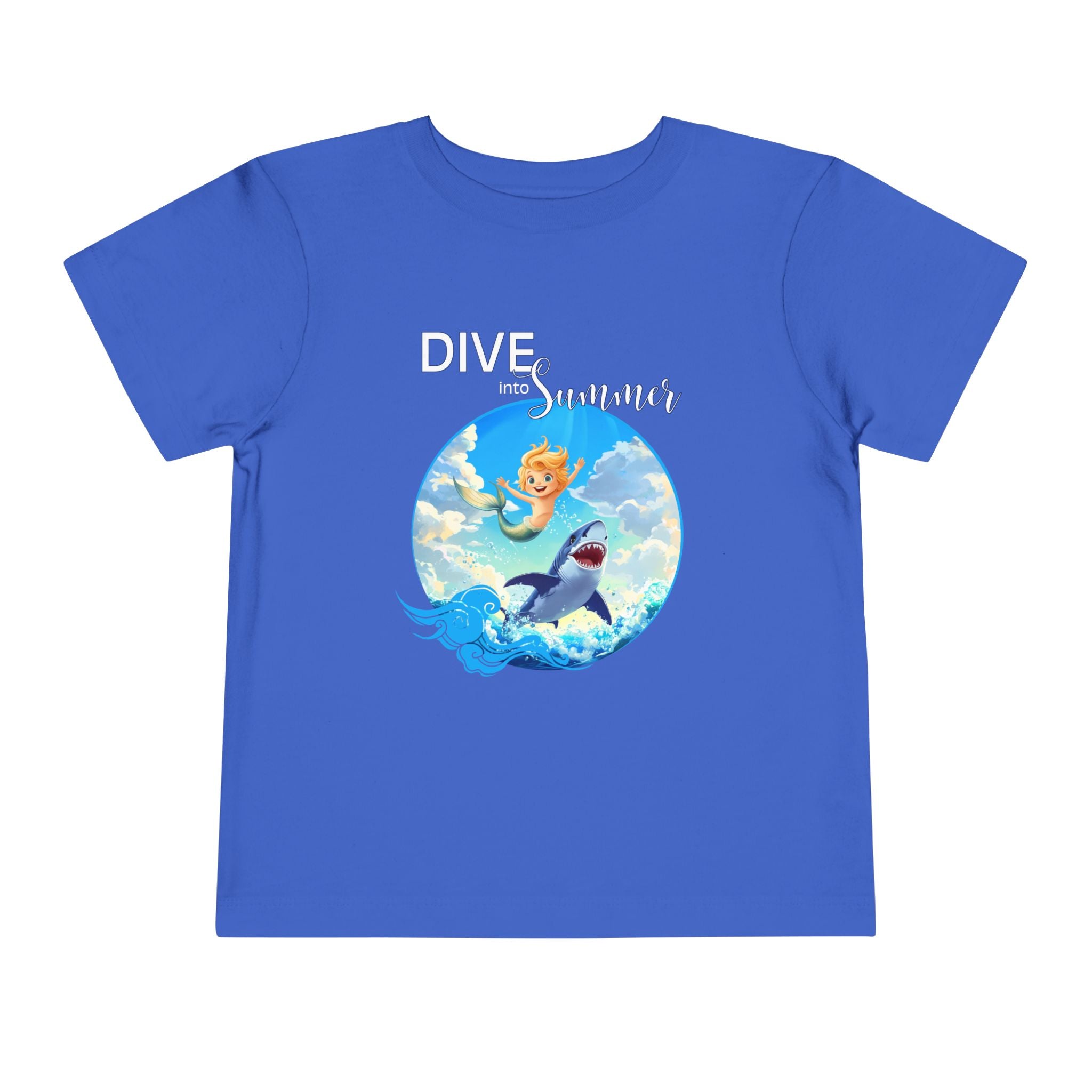 Toddler Merboy "Dive into Summer" Short Sleeve Tee