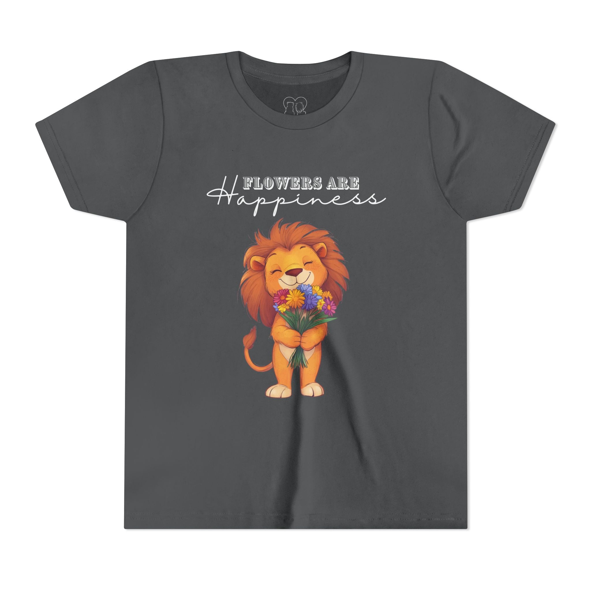 Kids "Flowers are Happiness" LEO Short Sleeve Tee
