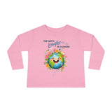 Toddler "The Earth Laughs in Flowers" Unisex Long Sleeve Tee